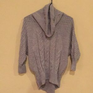 High Low Cowl Neck Sweater
